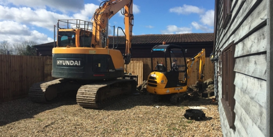 Groundworks and plant hire