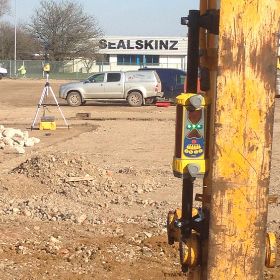 Trimble Machine Mounted Laser Equipment CJ Rust Plant Hire